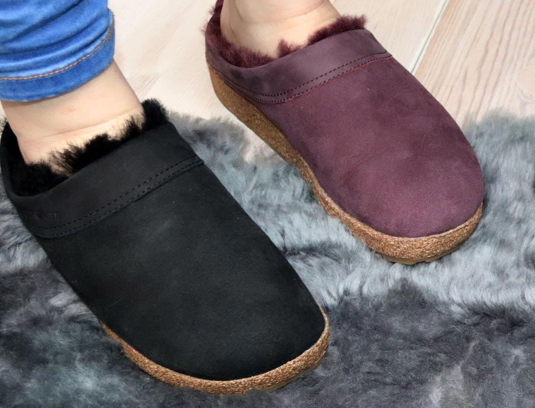 1 HAFLINGER-Clog--Snowbird-Aubergine #farbe_Purple