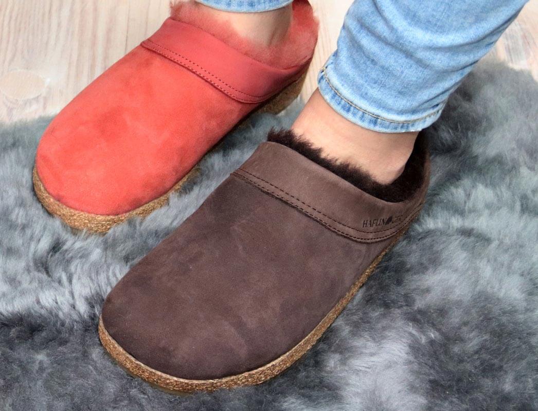 1 HAFLINGER-Clog--Snowbird-Cinnamon #farbe_Orange