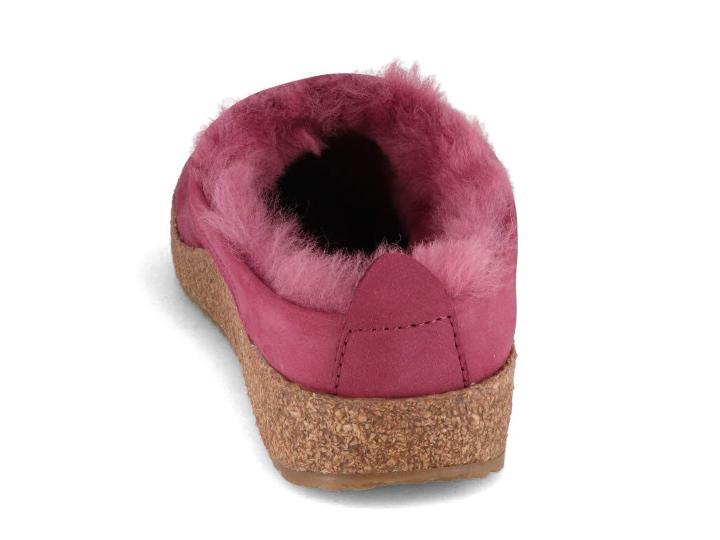 1 HAFLINGER-Clog--Snowbird-Burgundy #farbe_Rosa