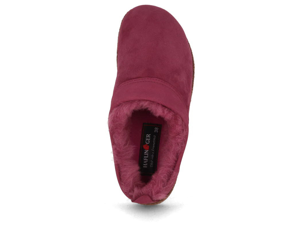 1 HAFLINGER-Clog--Snowbird-Burgundy #farbe_Rosa