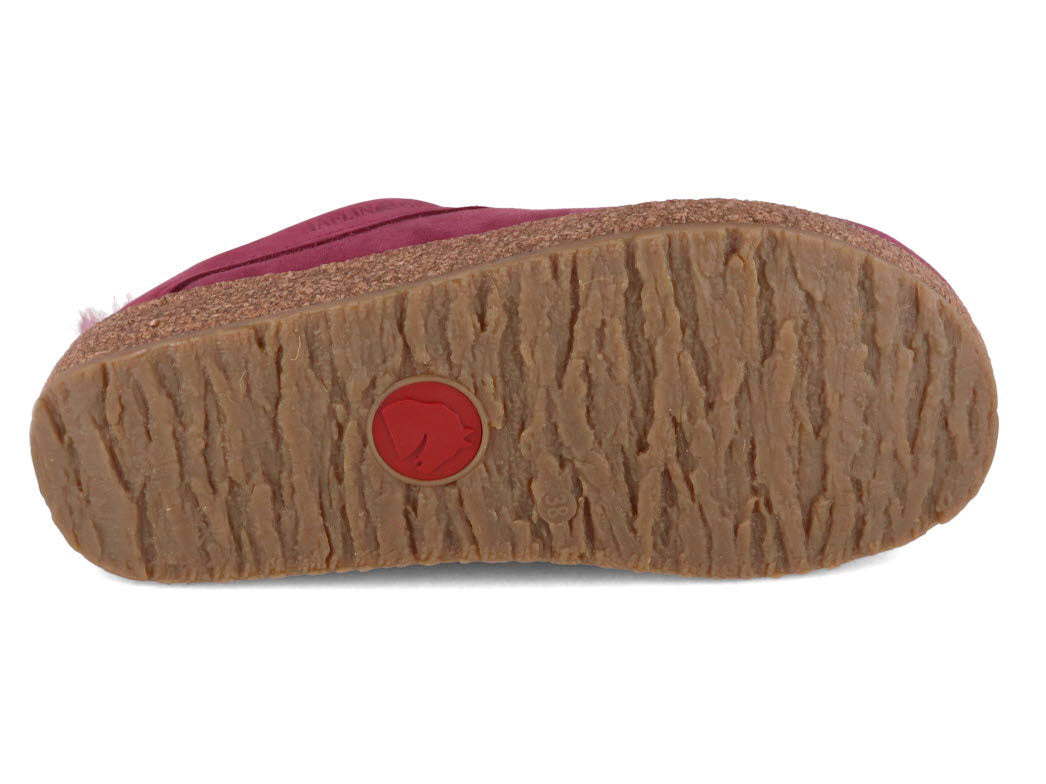 1 HAFLINGER-Clog--Snowbird-Burgundy #farbe_Rosa