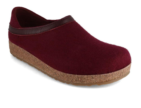 HAFLINGER-GZ-Buffalo-Slippers-with-Arch-Support-bordeaux #farbe_Red
