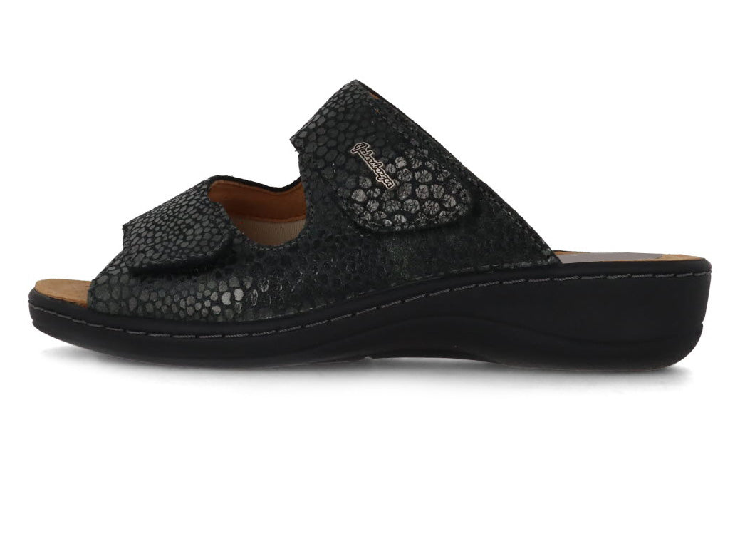 1 HICKERSBERGER-Herbs-Fit-Gel-Women-Hallux-Mules-Vario-charcoal-croco #farbe_Grey