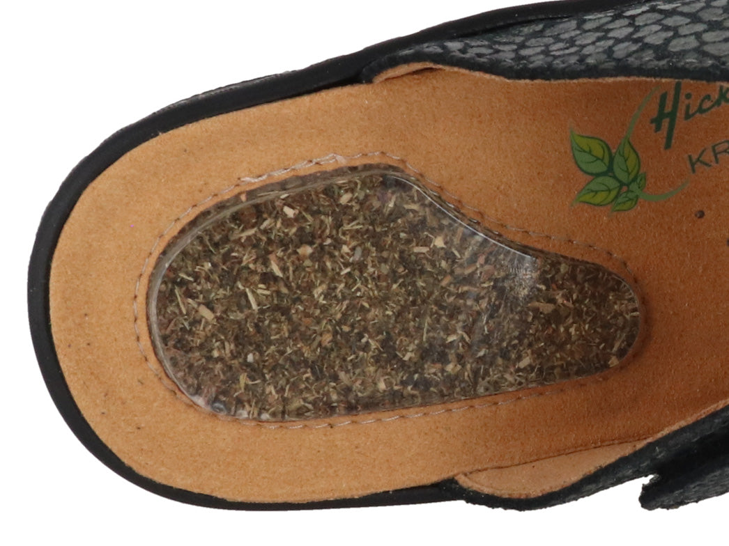 1 HICKERSBERGER-Herbs-Fit-Gel-Women-Hallux-Mules-Vario-charcoal-croco #farbe_Grey