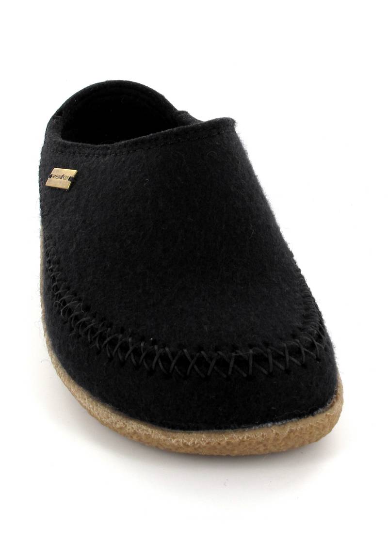 1 HAFLINGER-Slipper-Clog--Blizzard-Credo-Black #farbe_Black