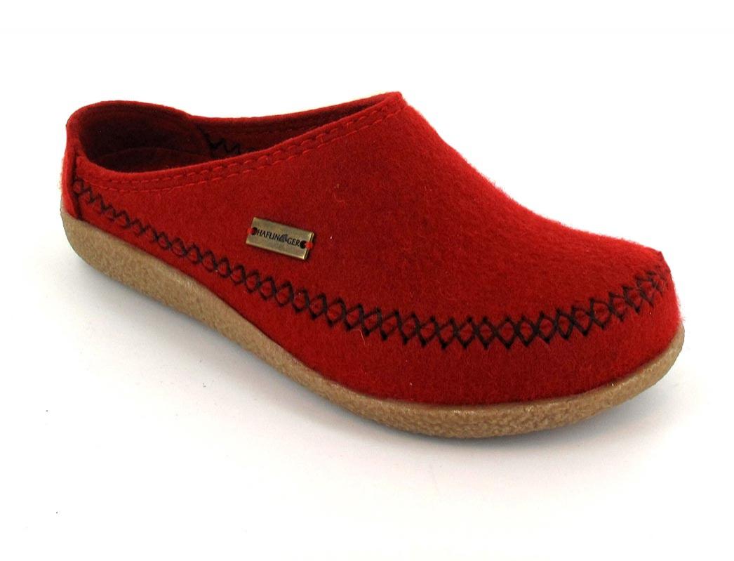 HAFLINGER-Clog--Blizzard-Credo-Ruby #farbe_Red