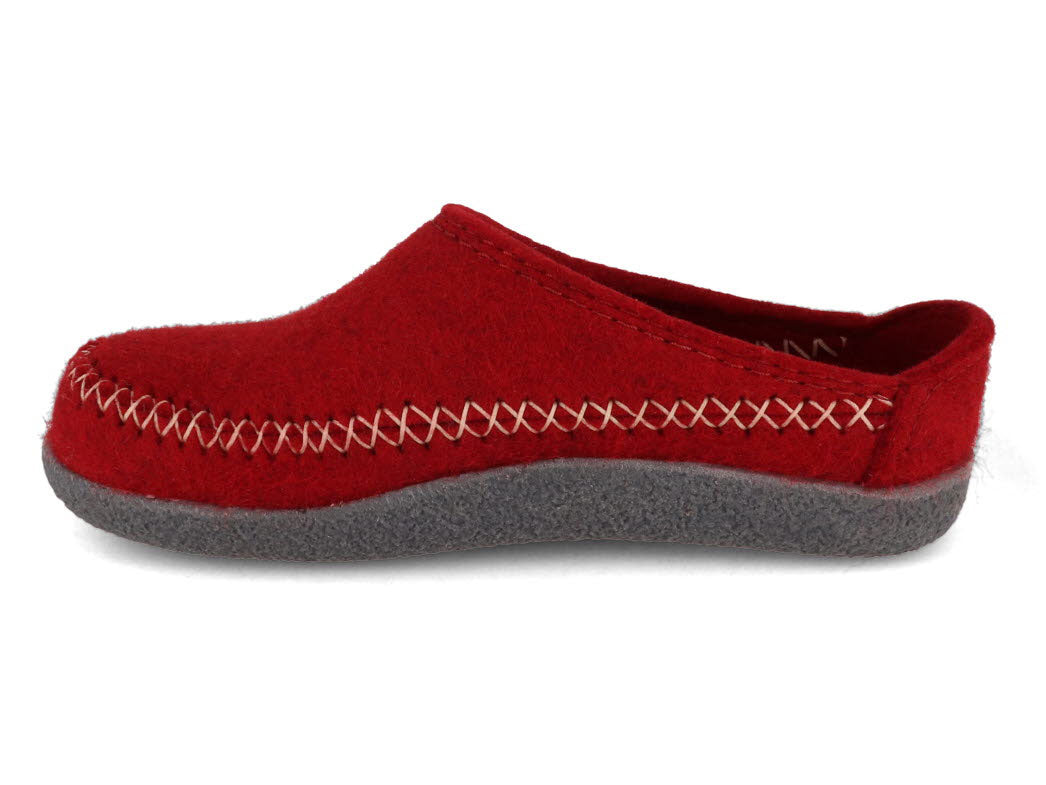 1 HAFLINGER-Clog--Blizzard-Credo-Paprika #farbe_Red