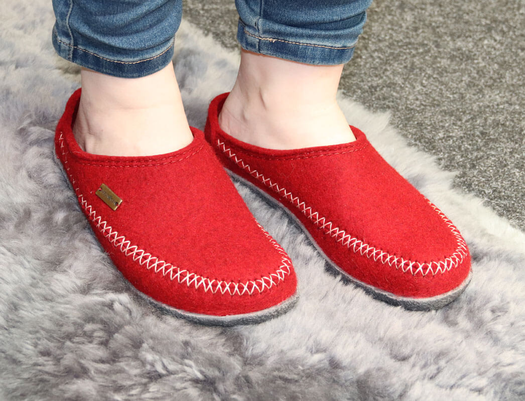 1 HAFLINGER-Clog--Blizzard-Credo-Paprika #farbe_Red