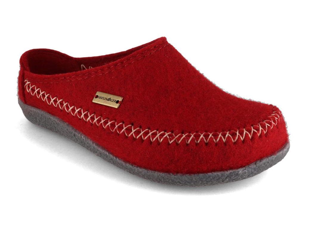 HAFLINGER-Clog--Blizzard-Credo-Paprika #farbe_Red