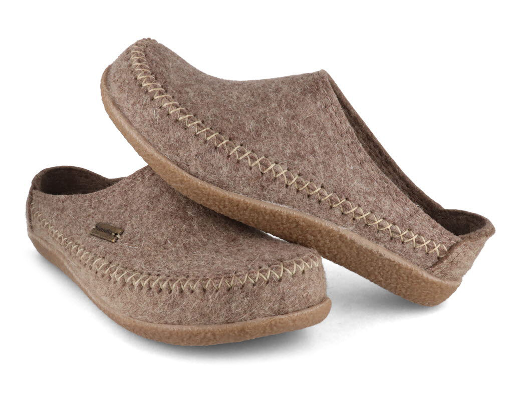 1 HAFLINGER-Men-and-Women-Clogs-Blizzard-Credo-turf #farbe_Beige