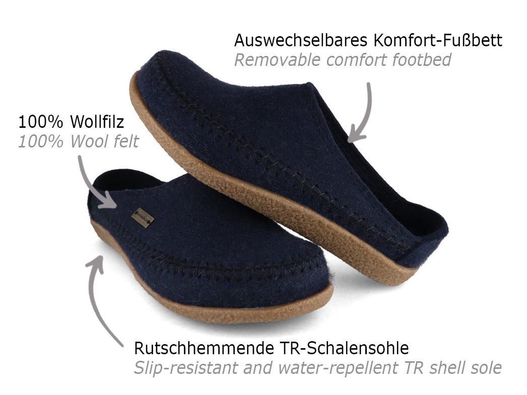 1 HAFLINGER-Fletcher-Clog--Blizzard-Credo-Captain-Blue #farbe_Blue