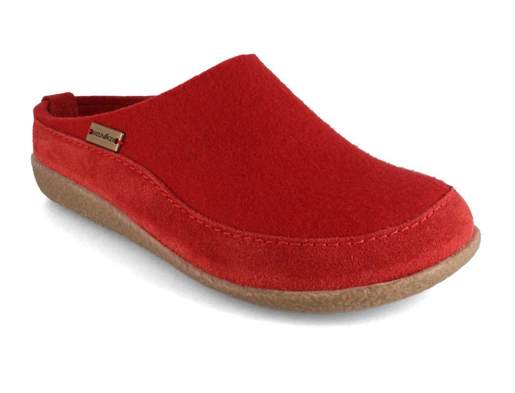 HAFLINGER-Clog--Blizzard-Skane-Ruby #farbe_Red