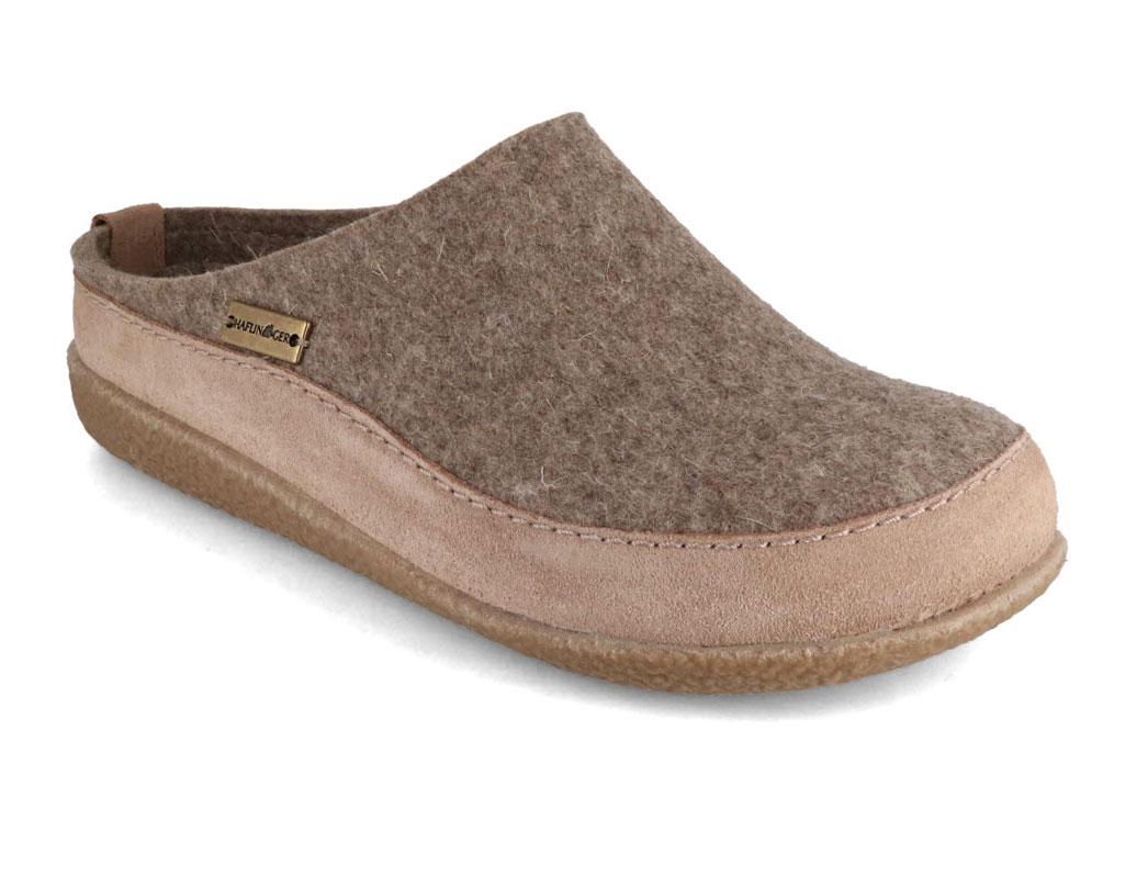 HAFLINGER-Clog--Blizzard-Skane-Beige #farbe_Beige