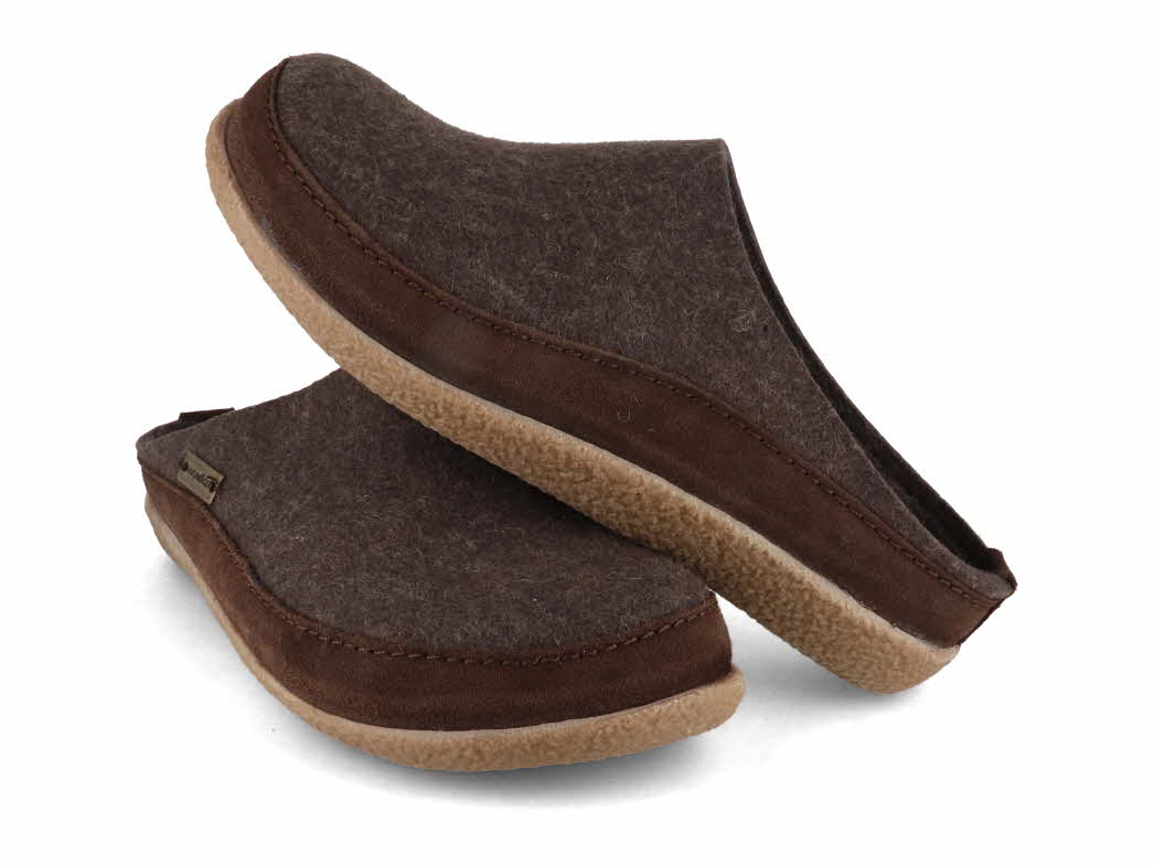 1 HAFLINGER-Men-Women-Clogs-Blizzard-Skane-brown #farbe_Brown