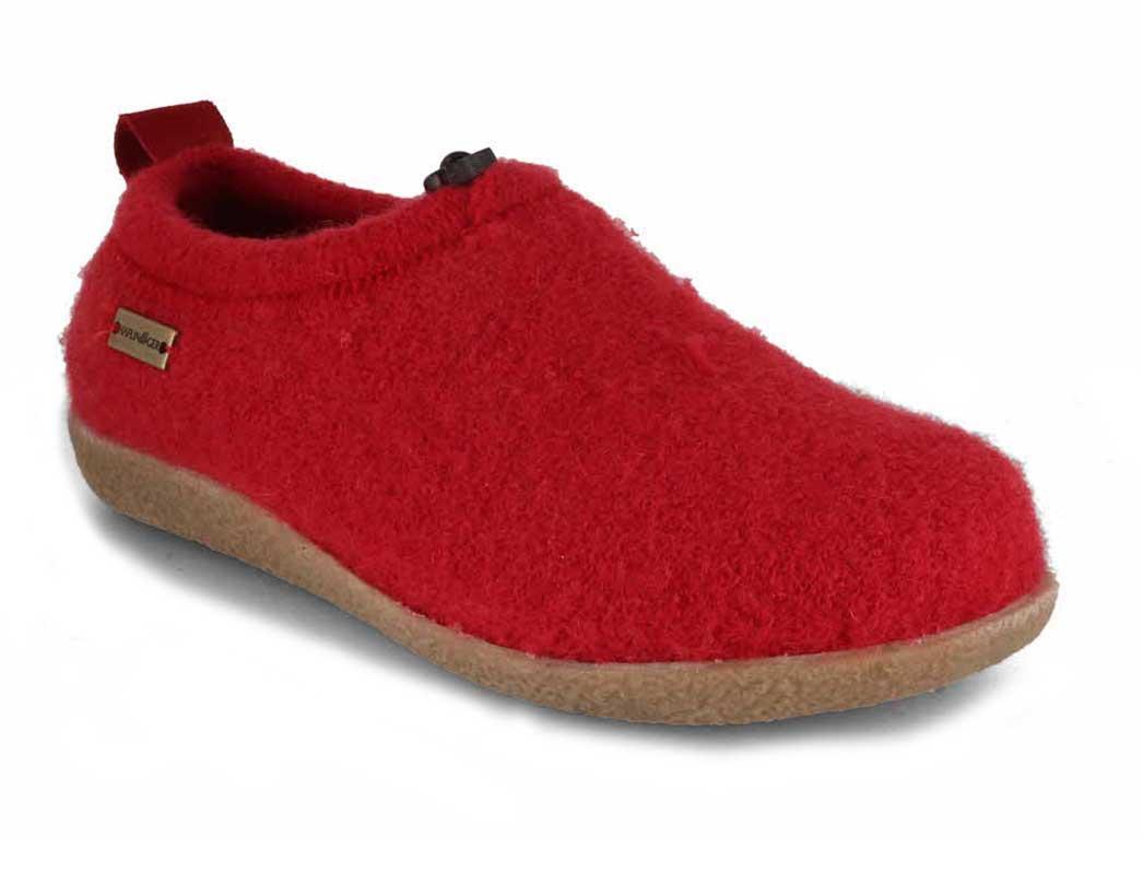 HAFLINGER-Slipper--Guido-Paprika #farbe_Red