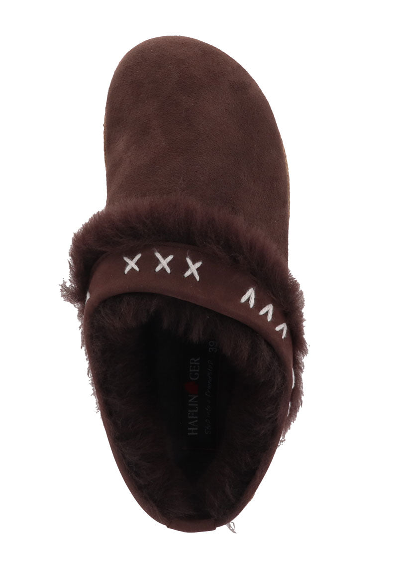 1 HAFLINGER-Sheepskin-Slippers-with-Arch-Support--Shetland-Brown #farbe_Brown