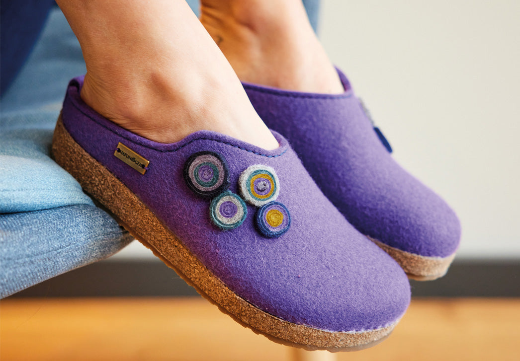 1 HAFLINGER-Women-Clogs-Grizzly-Kanon-purple #farbe_Purple