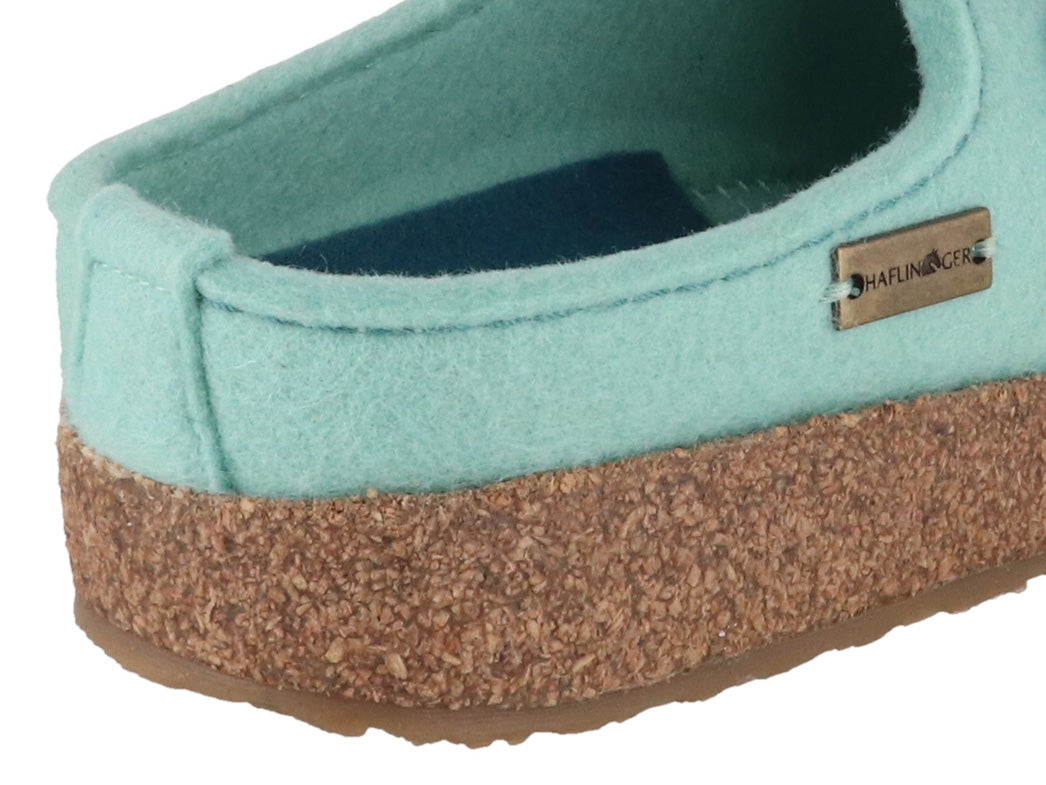1 HAFLINGER-Women-Felt-Clogs-Grizzly-Kanon-peppermint #farbe_Green