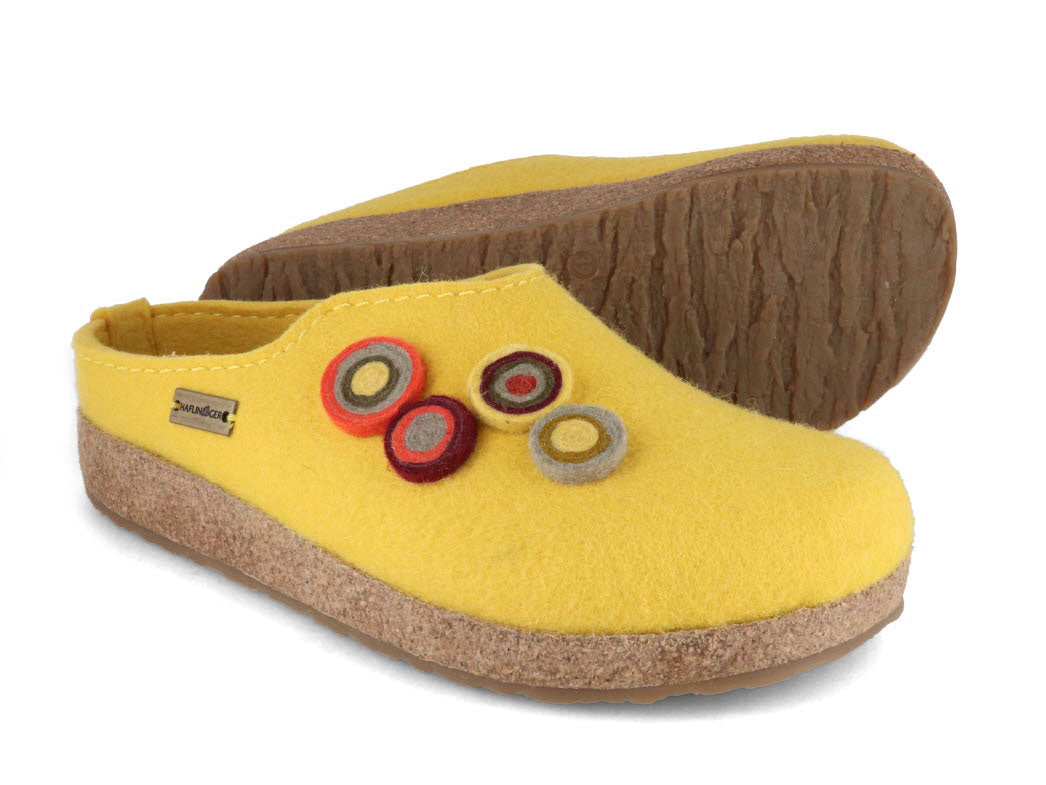 1 HAFLINGER-Women-Felt-Clogs-Grizzly-Kanon-yellow #farbe_Yellow