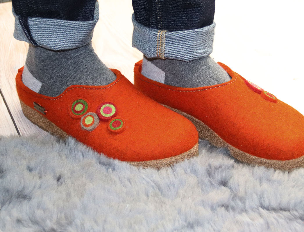 1 HAFLINGER-Clog--Grizzly-Kanon-Rust #farbe_rust