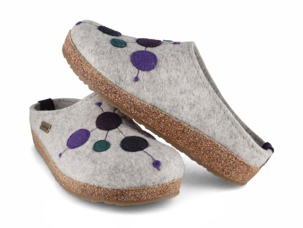 1 HAFLINGER-Women-Clogs-Grizzly-Faible-stone-gray #farbe_Grey
