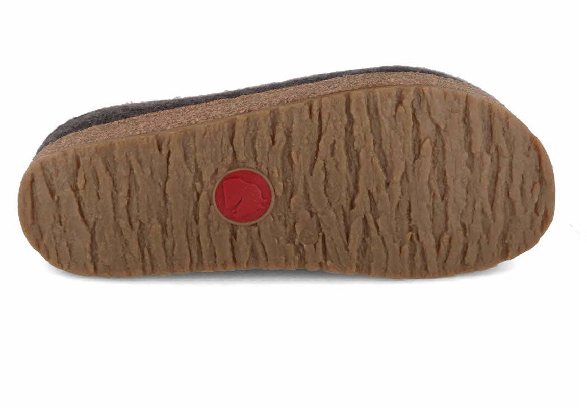 1 HAFLINGER-Clog--Grizzly-Faible-Anthracite #farbe_Anthrazit