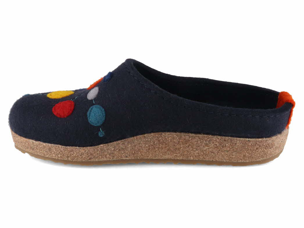 1 HAFLINGER-Women-Clogs-Grizzly-Faible-marine #farbe_Blue