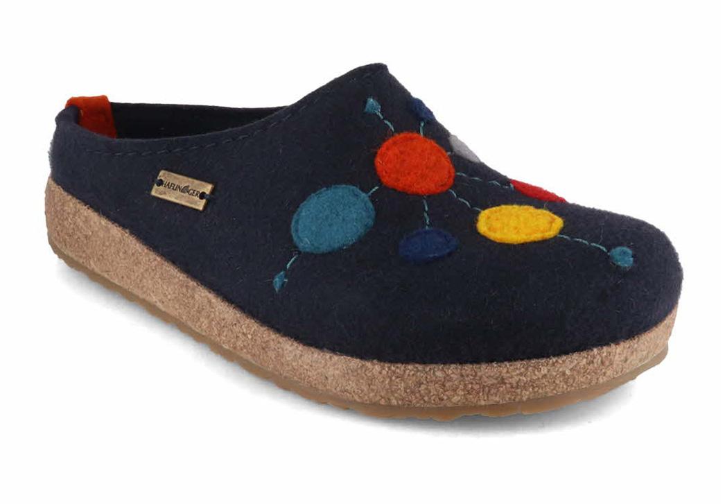 HAFLINGER-Women-Clogs-Grizzly-Faible-marine #farbe_Blue