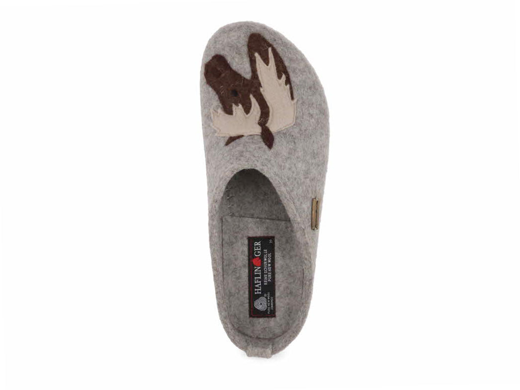 1 HAFLINGER-Women-Felt-Clogs-Grizzly-Cavallo-stone-gray #farbe_Grey