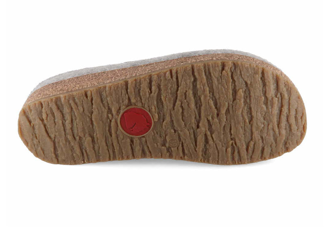 1 HAFLINGER-Women-Felt-Clogs-Grizzly-Cavallo-stone-gray #farbe_Grey