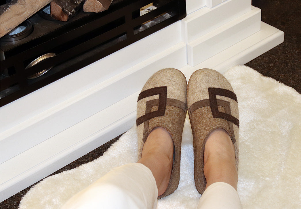 1 HAFLINGER-Women-Felt-Clogs-Grizzly-Lu-beige #farbe_Beige