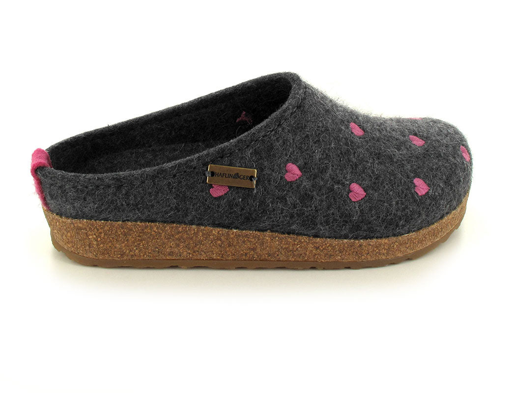 1 HAFLINGER-Clog--Grizzly-Cuoricino-Anthracite #farbe_Anthrazit