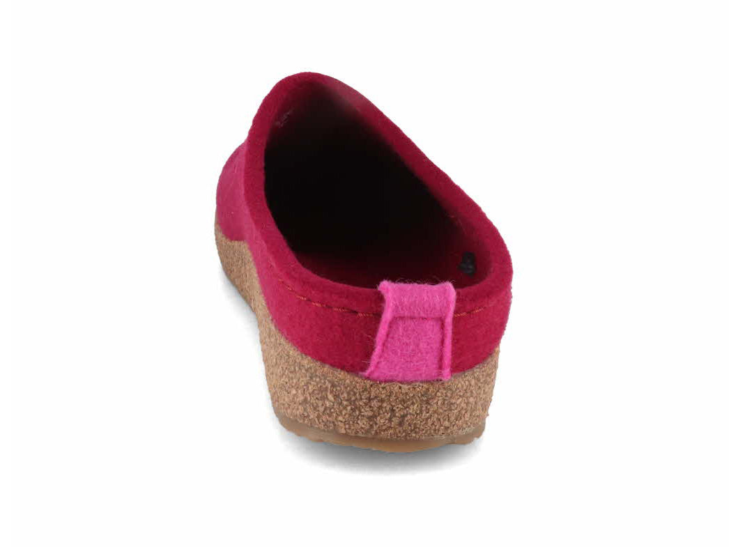 1 HAFLINGER-Women-Felt-Clogs-Grizzly-Cuoricino-port #farbe_Red