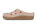 1 HAFLINGER-Women-Felt-Clogs-Grizzly-Cuoricino-beige