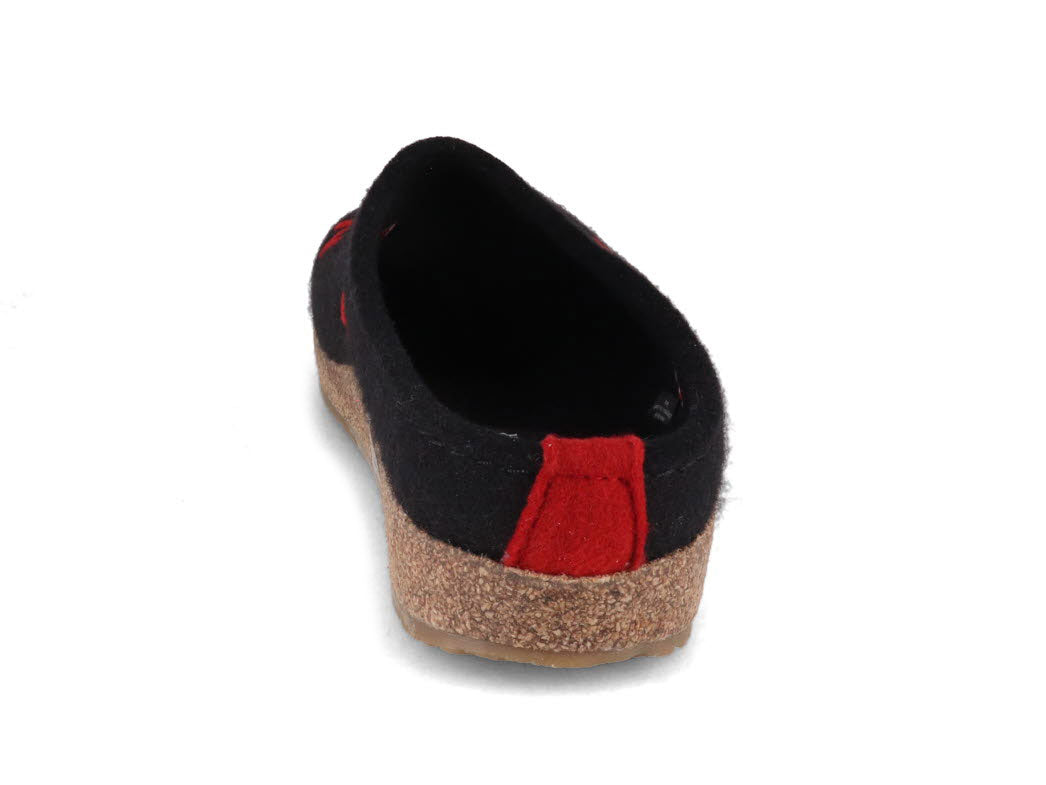 1 HAFLINGER-Women-Clogs-Grizzly-Letter-black #farbe_Black