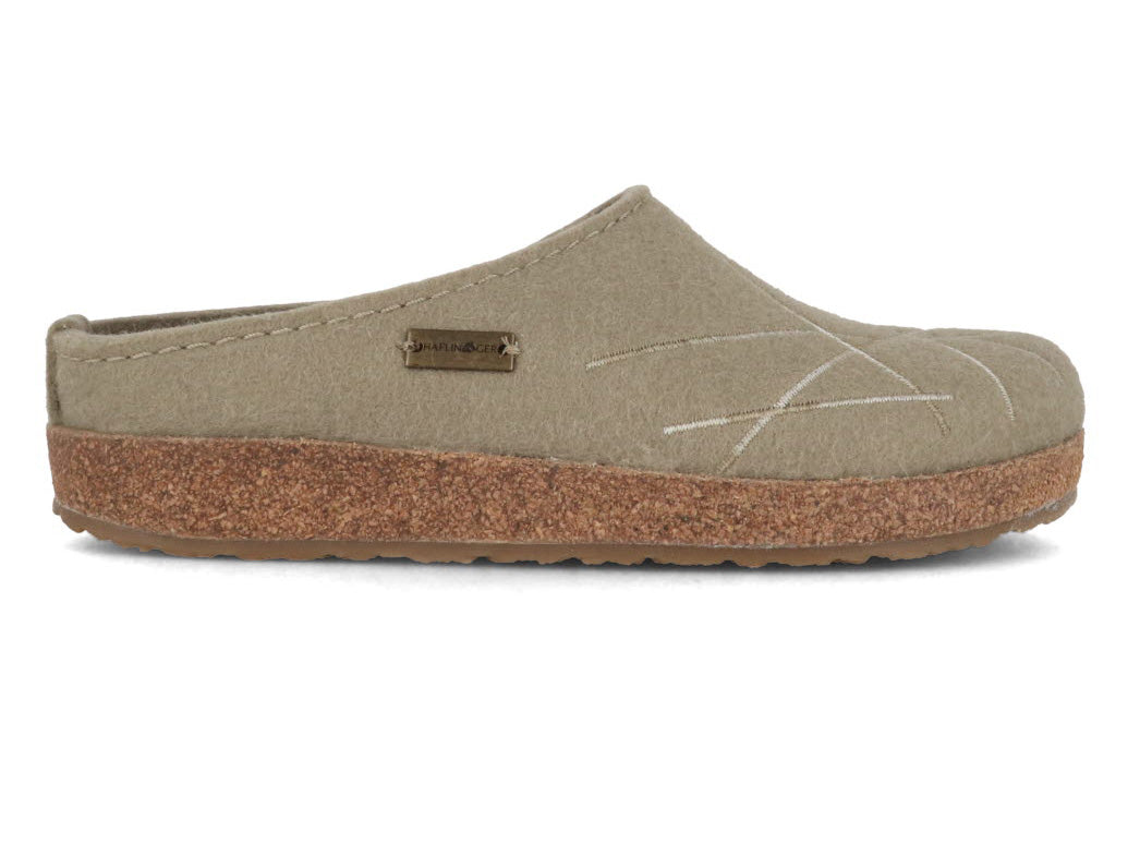 1 HAFLINGER-Women-Felt-Clogs-Grizzly-Mikado-sahara #farbe_Green