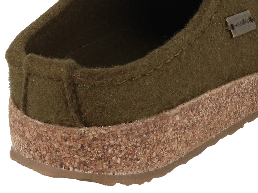 1 HAFLINGER-Women-Felt-Clogs-Grizzly-Mikado-olive #farbe_Oliv