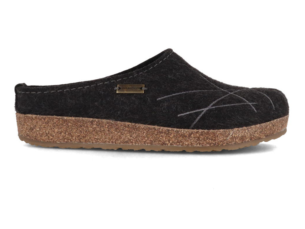 1 HAFLINGER-Women-Felt-Clogs-Grizzly-Mikado-graphite #farbe_Gray