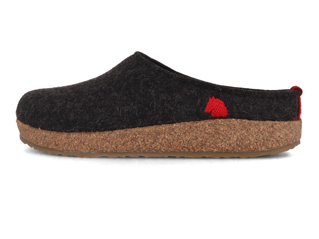 1 HAFLINGER-Men-Women-Felt-Clogs-Grizzly-Origin-graphite #farbe_Gray
