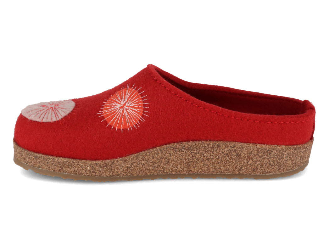 1 HAFLINGER-Clog--Grizzly-Radius-Ruby #farbe_Red