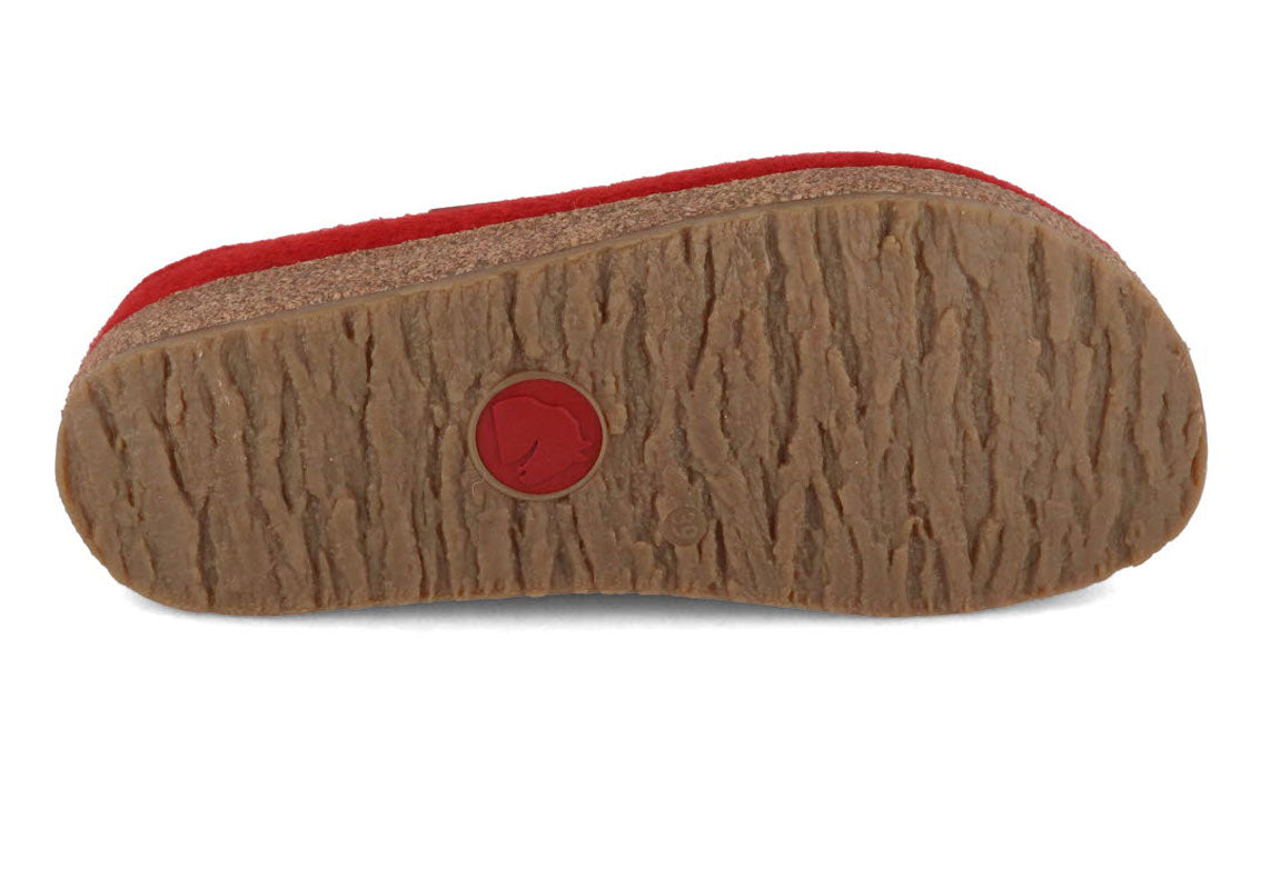 1 HAFLINGER-Clog--Grizzly-Radius-Ruby #farbe_Red