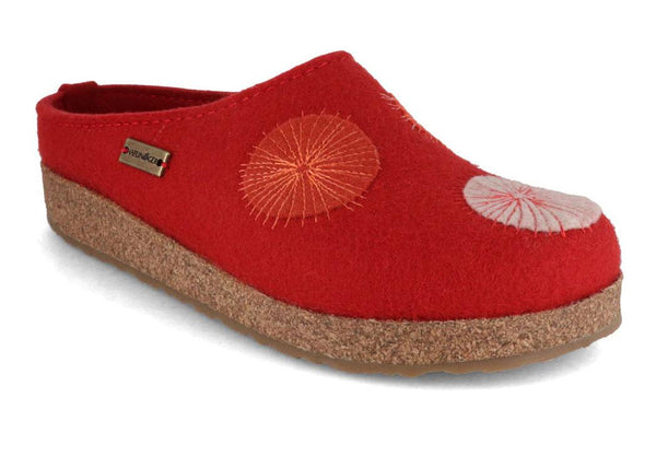 HAFLINGER-Clog--Grizzly-Radius-Ruby #farbe_Red