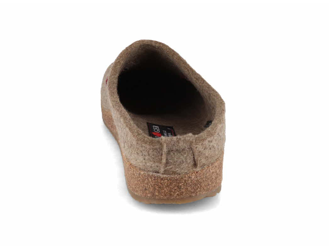 1 HAFLINGER-Women-Felt-Clogs-Grizzly-Radius-turf #farbe_Beige
