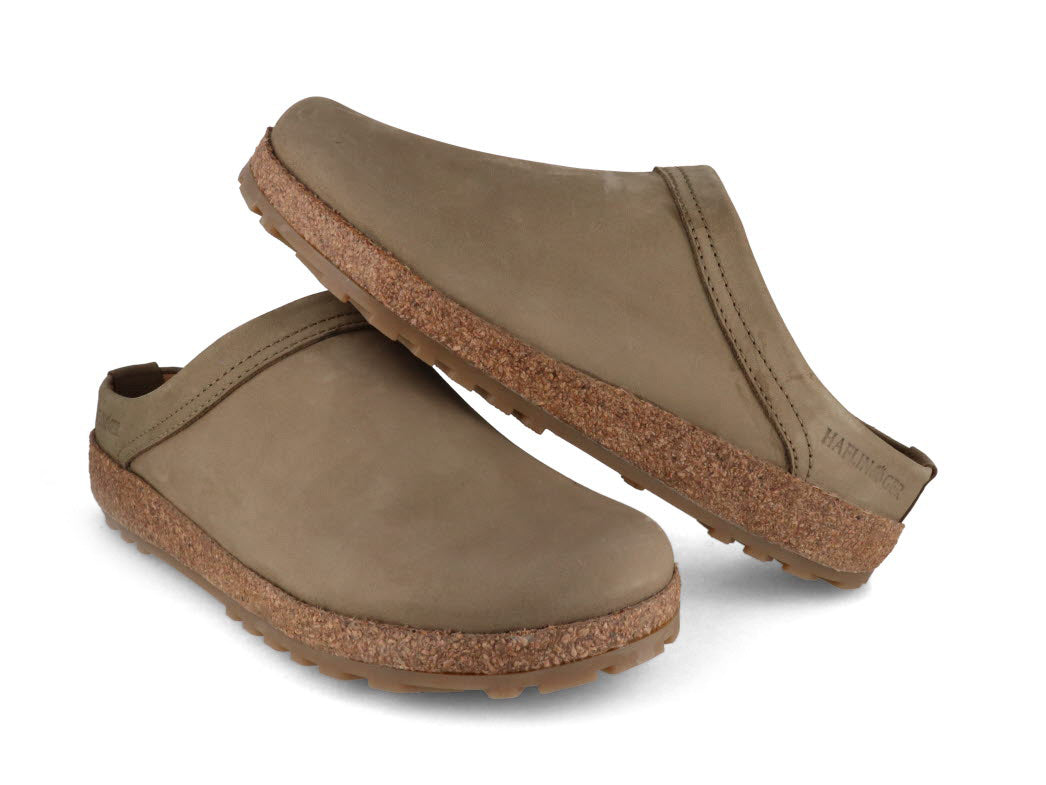 1 HAFLINGER-Leather-Clogs-with-Arch-Support-Malm-reed-green #farbe_Oliv