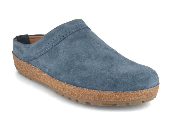 HAFLINGER-Men-Women-Leather-Clogs-with-Arch-Support-Bio-Malm-jeans #farbe_Blue