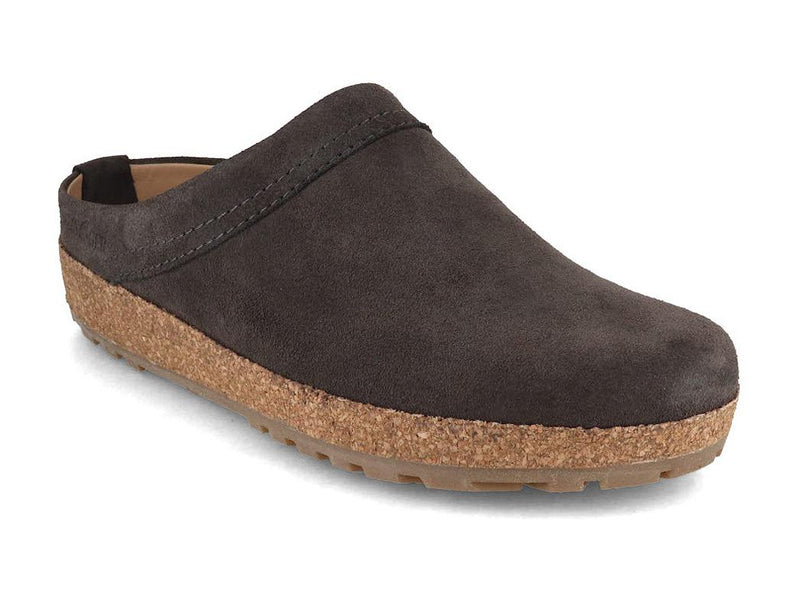 HAFLINGER-Men-Women-Leather-Clogs-with-Arch-Support-Bio-Malm-graphite