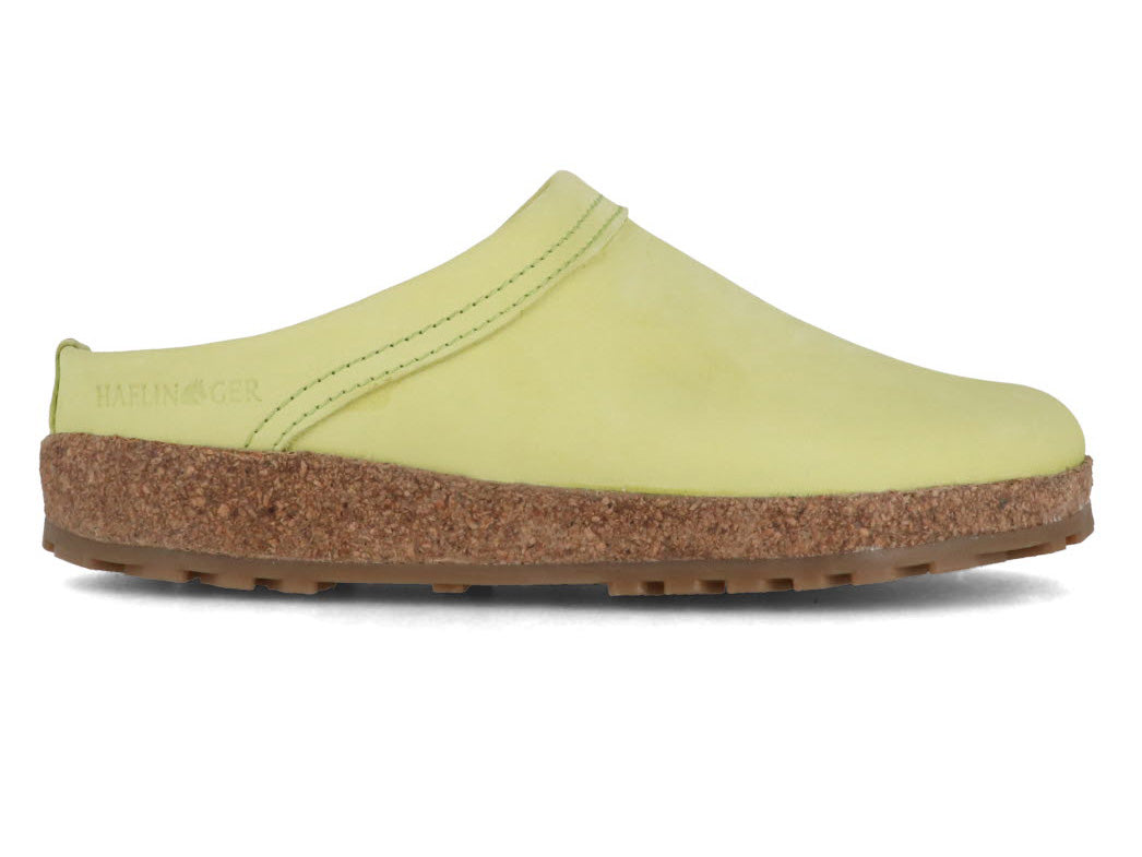 1 HAFLINGER-Women-Nubuck-Clogs-Malm-lime #farbe_Green