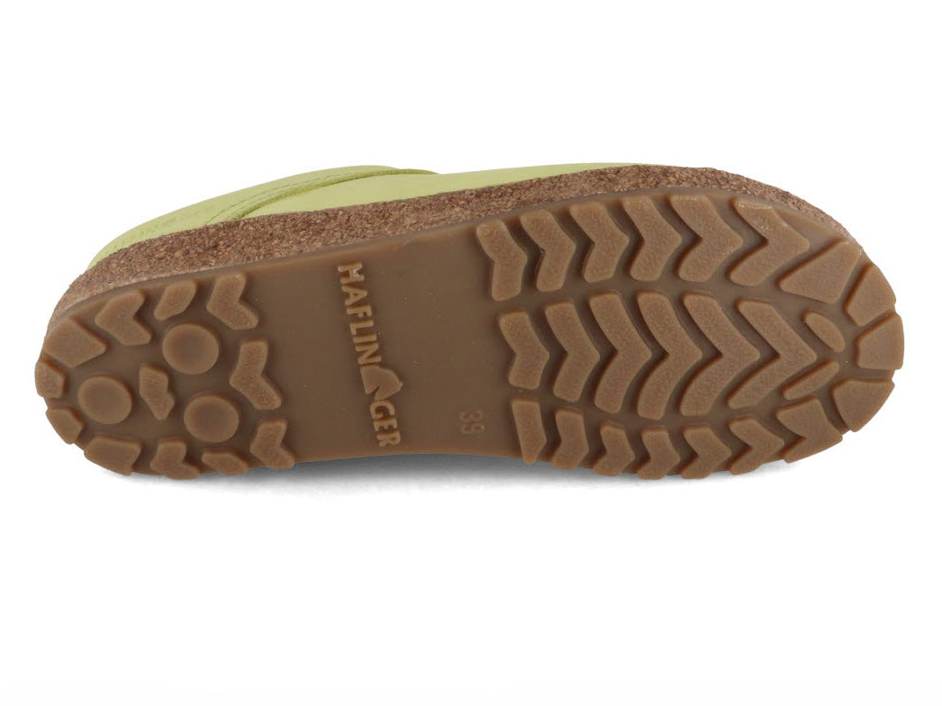 1 HAFLINGER-Women-Nubuck-Clogs-Malm-lime #farbe_Green