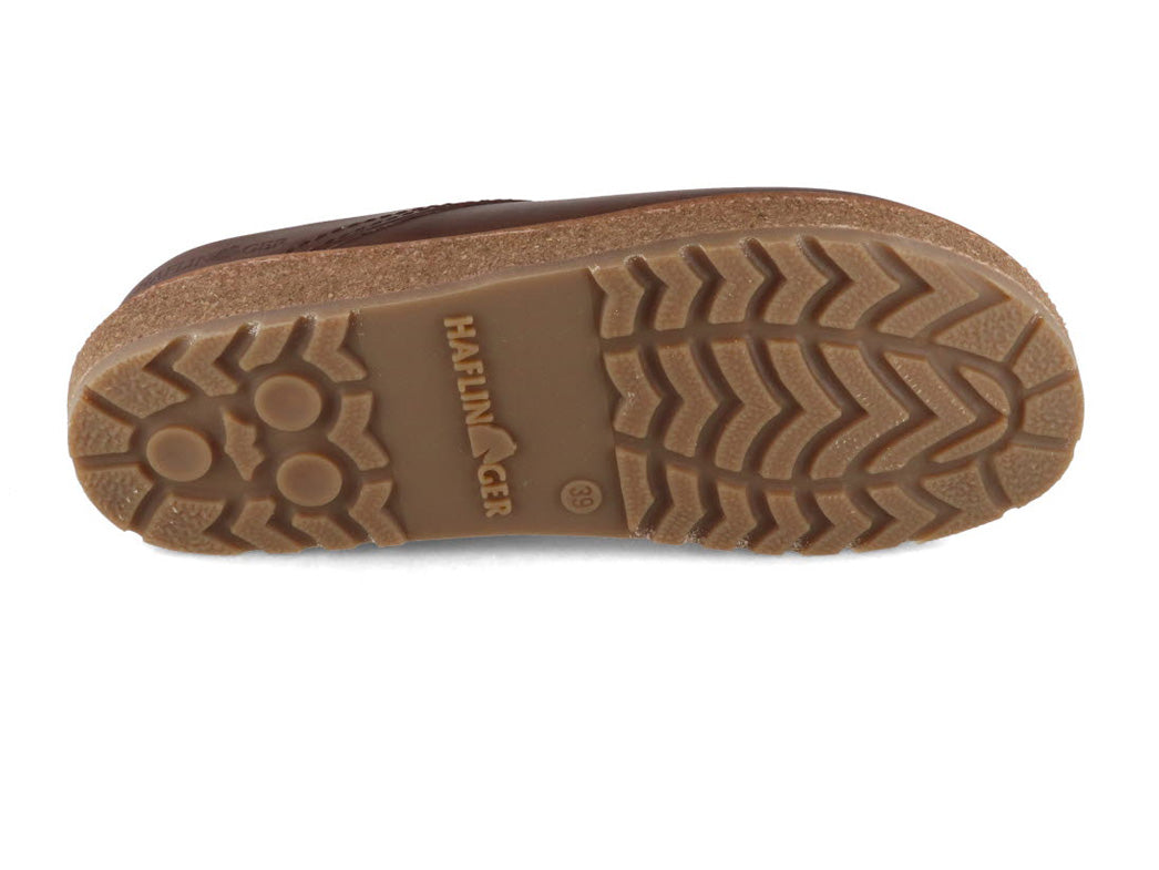 1 HAFLINGER-Men-Women-Leather-Clogs-Travel-Classic-dark-brown #farbe_Brown