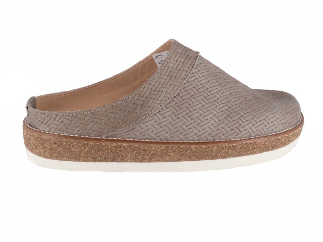 1 HAFLINGER-Women-Clogs-Travel-Neo-Braided-Pearl-Gray #farbe_Grey